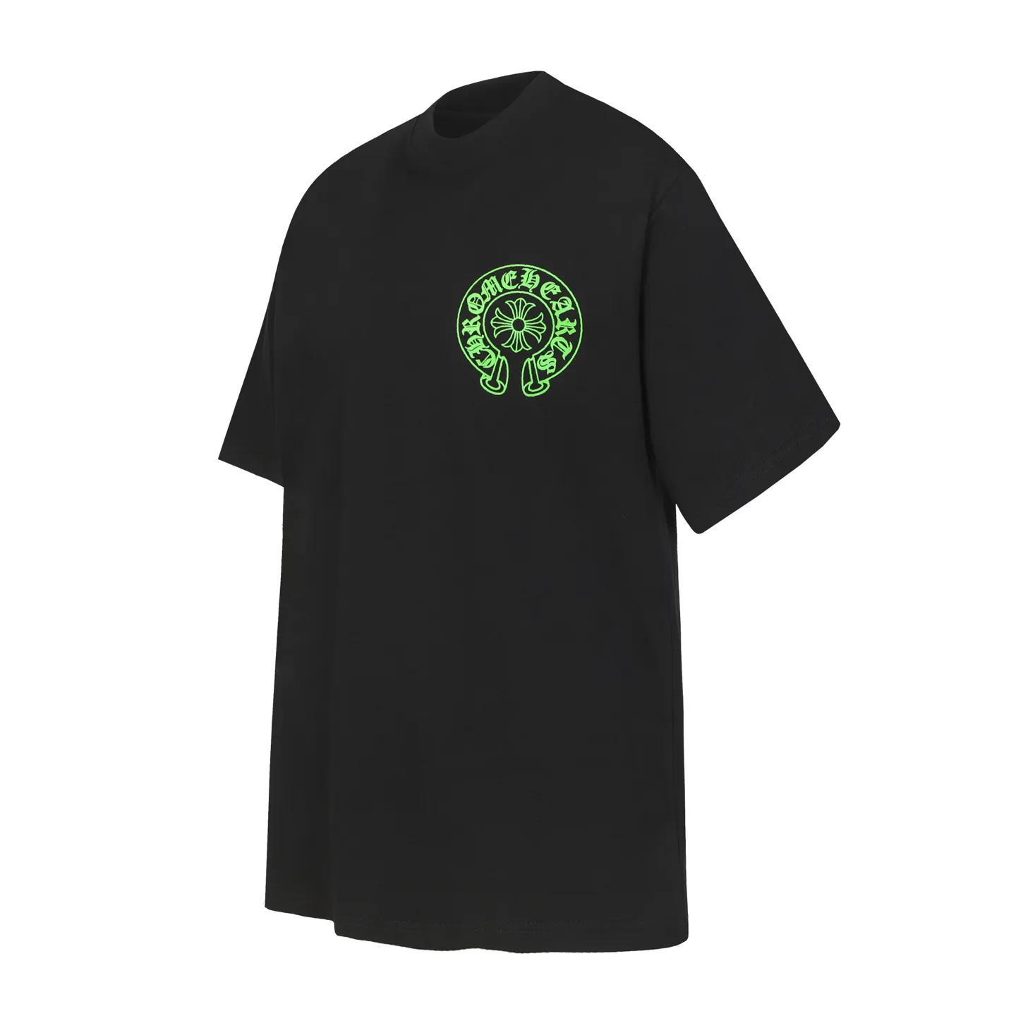 P150 Cross-border running quantity model, please do not place an order if you are pursuing quality - Chrome Hearts/Chrome Hearts Sanskrit leather cross✝️Best-selling short-sleeved T-shirt - High weight, high density and high quality. The wool is soft, delicate and skin-friendly. It feels soft and silky. It has excellent warmth and skin-friendly properties. - Customized weaving and dyeing, no color difference. No matter the fabric or workmanship details, it beats the ordinary version on the market -Colour: black -Size: S M L XL